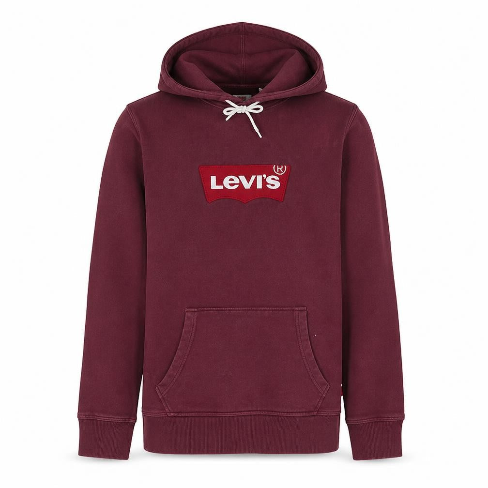 Mens UK Size L Levi's Red Pullover Hoodie