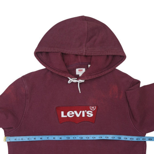 Mens UK Size L Levi's Red Pullover Hoodie