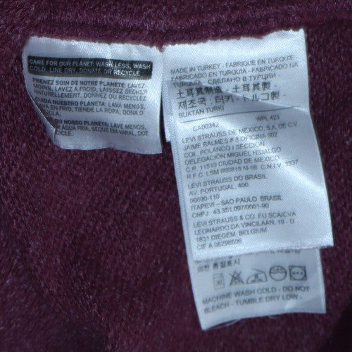 Mens UK Size L Levi's Red Pullover Hoodie
