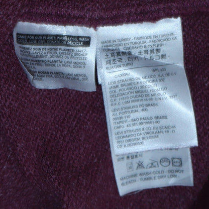 Mens UK Size L Levi's Red Pullover Hoodie