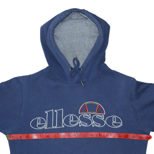 Mens UK Size XS ellesse Blue Pullover Hoodie