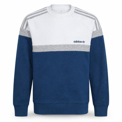 Mens UK Size S adidas Blue Pullover Sweatshirt