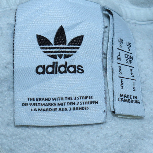 Mens UK Size S adidas Blue Pullover Sweatshirt