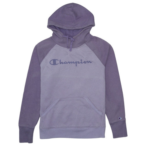 Womens UK Size M Champion Purple Pullover Hoodie