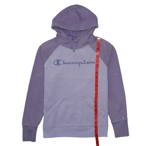 Womens UK Size M Champion Purple Pullover Hoodie