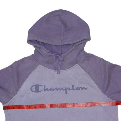 Womens UK Size M Champion Purple Pullover Hoodie