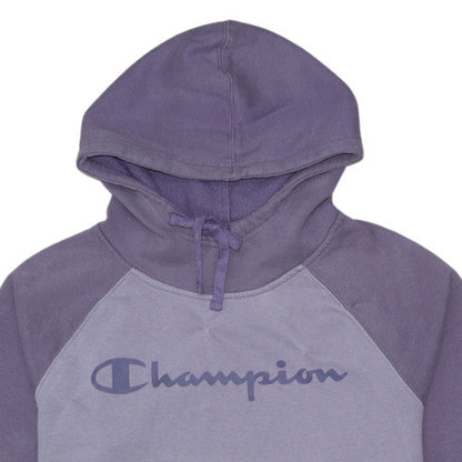 Womens UK Size M Champion Purple Pullover Hoodie
