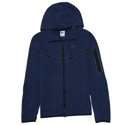 Mens UK Size XS Nike Blue Full Zip Hoodie
