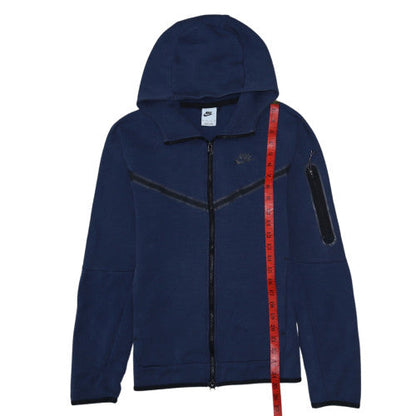 Mens UK Size XS Nike Blue Full Zip Hoodie