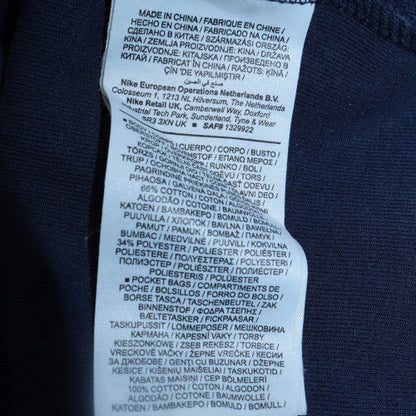 Mens UK Size XS Nike Blue Full Zip Hoodie