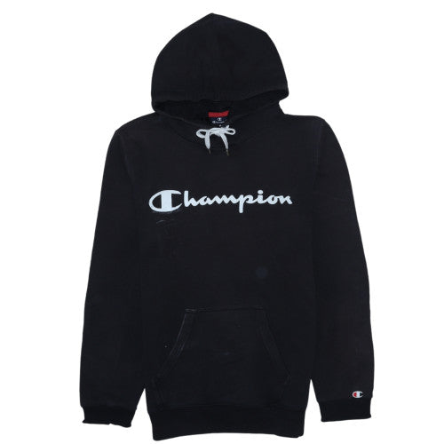 Mens UK Size XS Champion Black Pullover Hoodie
