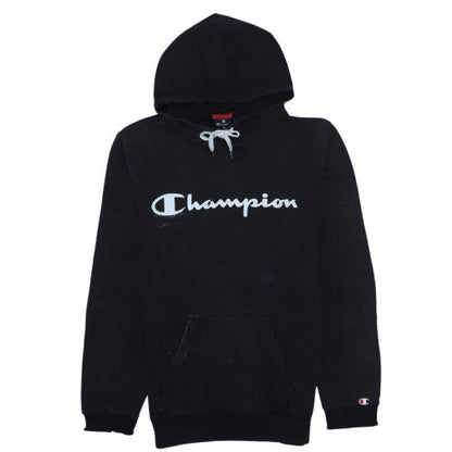 Mens UK Size XS Champion Black Pullover Hoodie