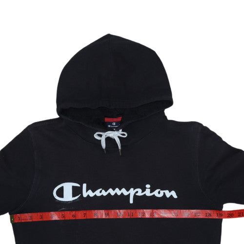 Mens UK Size XS Champion Black Pullover Hoodie