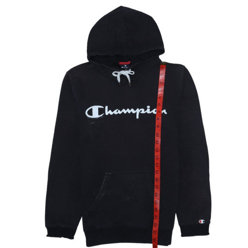 Mens UK Size XS Champion Black Pullover Hoodie