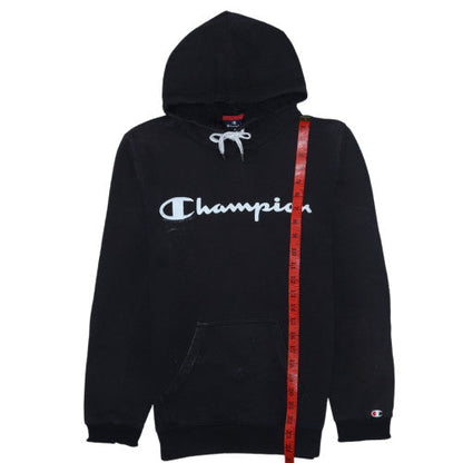 Mens UK Size XS Champion Black Pullover Hoodie