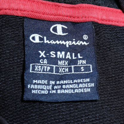 Mens UK Size XS Champion Black Pullover Hoodie