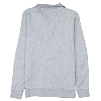 Mens UK Size M Tommy Jeans Grey Henley Sweatshirt
