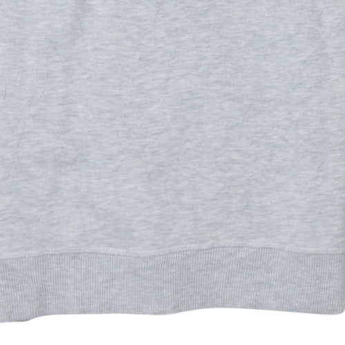 Mens UK Size M Tommy Jeans Grey Henley Sweatshirt