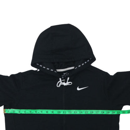 Womens UK Size M Nike Black Full Zip Hoodie