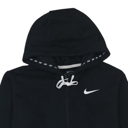Womens UK Size M Nike Black Full Zip Hoodie
