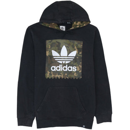 Mens UK Size S adidas Black Pullover Hoodie