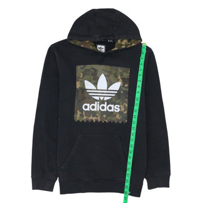 Mens UK Size S adidas Black Pullover Hoodie