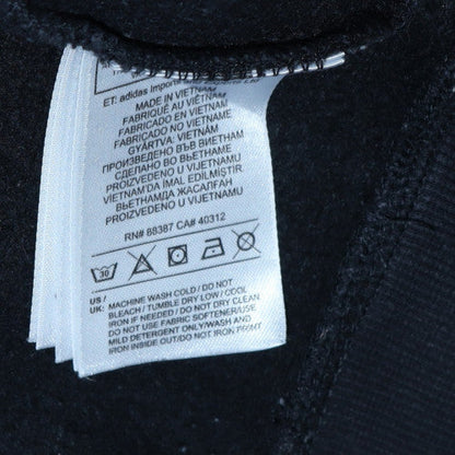 Mens UK Size S adidas Black Pullover Hoodie