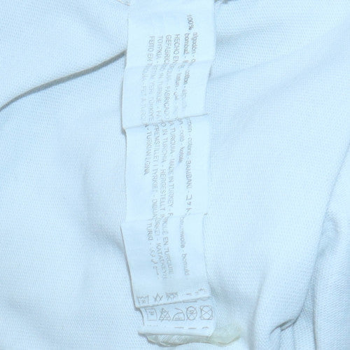 Mens UK Size M Bershka White Pullover Sweatshirt