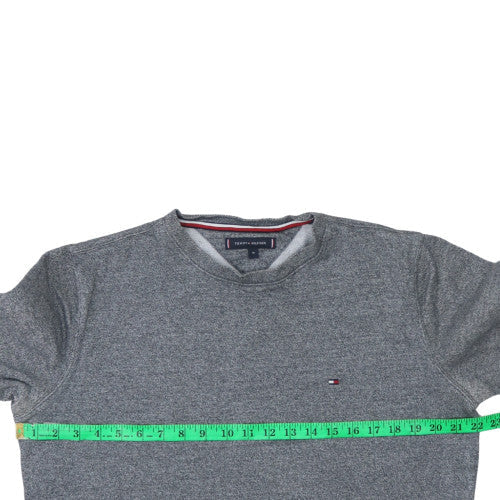 Mens UK Size M Tommy Hilfiger Grey Pullover Sweatshirt