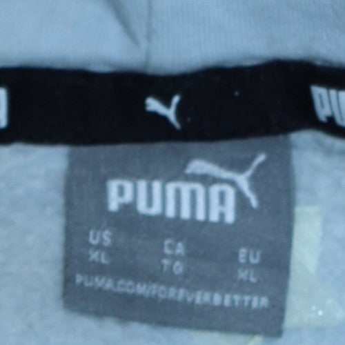 Womens UK Size XL PUMA Blue Pullover Hoodie