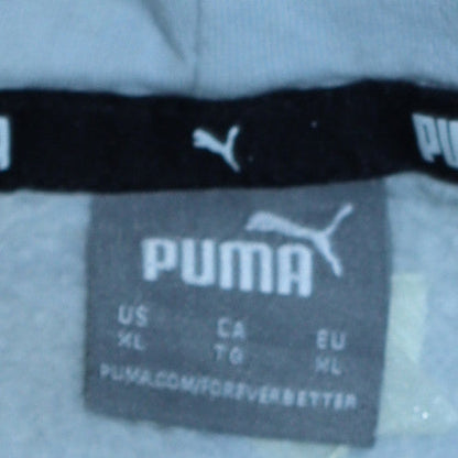 Womens UK Size XL PUMA Blue Pullover Hoodie