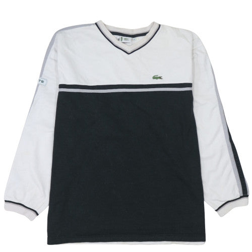 Mens UK Size M Lacoste White Pullover Sweatshirt
