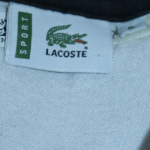 Mens UK Size M Lacoste White Pullover Sweatshirt