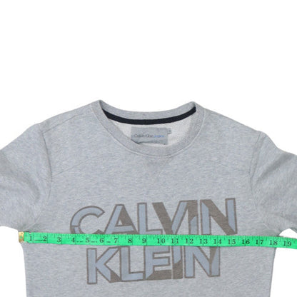 Mens UK Size S Calvin Klein Grey Pullover Sweatshirt