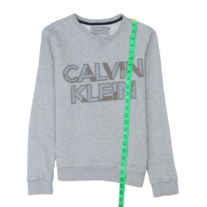 Mens UK Size S Calvin Klein Grey Pullover Sweatshirt