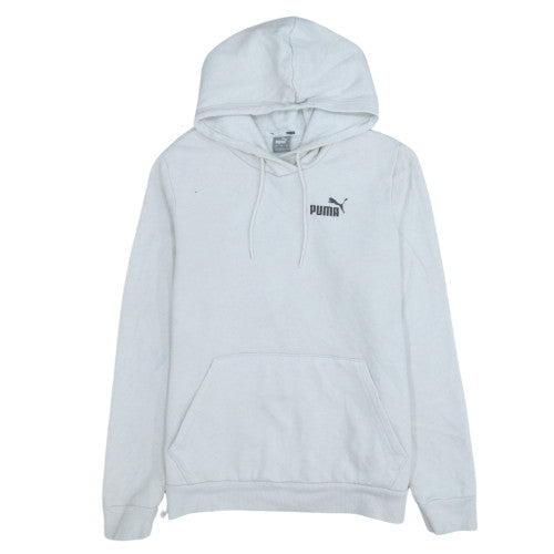 Mens UK Size L PUMA White Pullover Hoodie