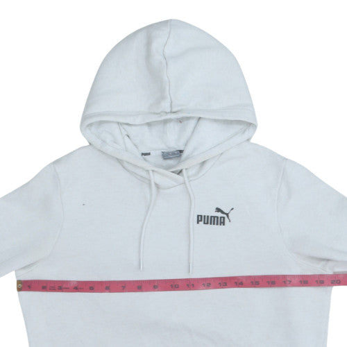 Mens UK Size L PUMA White Pullover Hoodie