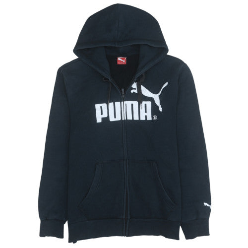 Mens UK Size L PUMA Black Full Zip Hoodie