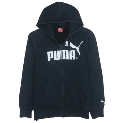 Mens UK Size L PUMA Black Full Zip Hoodie