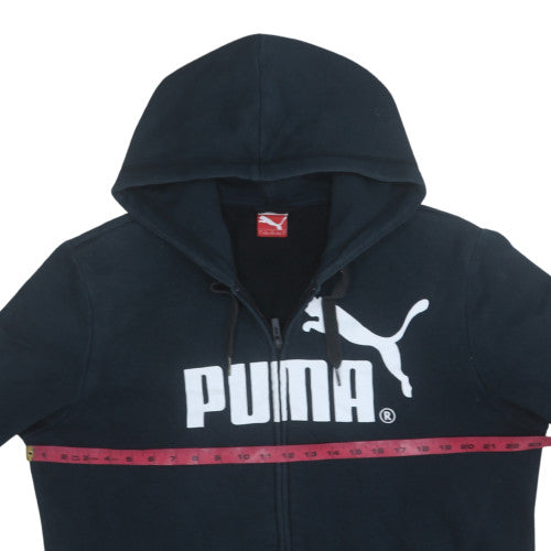 Mens UK Size L PUMA Black Full Zip Hoodie