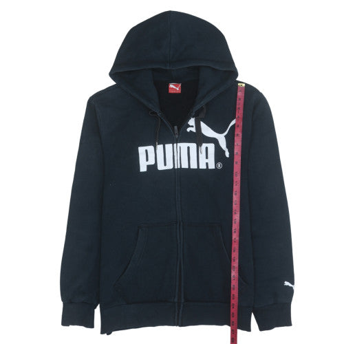 Mens UK Size L PUMA Black Full Zip Hoodie