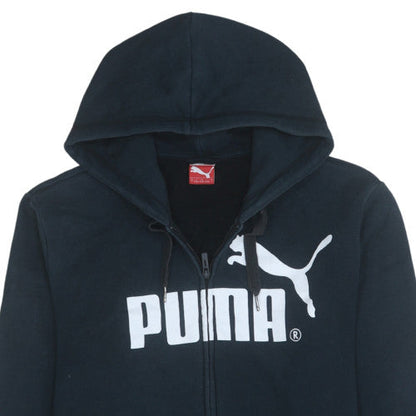 Mens UK Size L PUMA Black Full Zip Hoodie