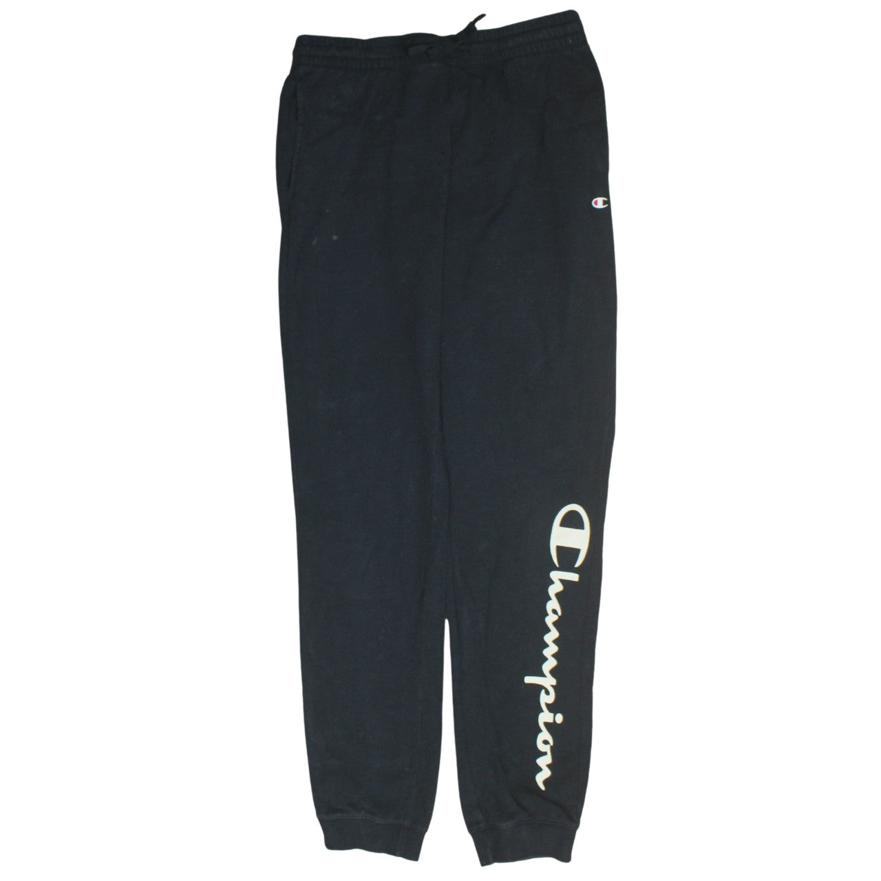 Mens UK Size M Champion Regular Fit Jogger Black Trousers