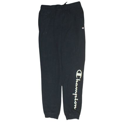 Mens UK Size M Champion Regular Fit Jogger Black Trousers