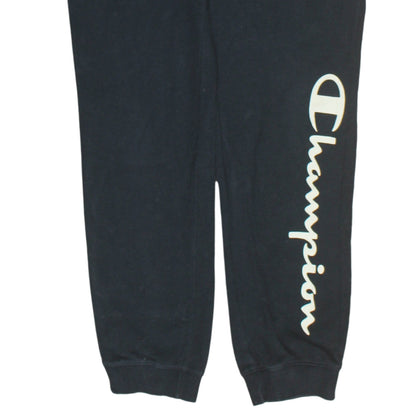 Mens UK Size M Champion Regular Fit Jogger Black Trousers