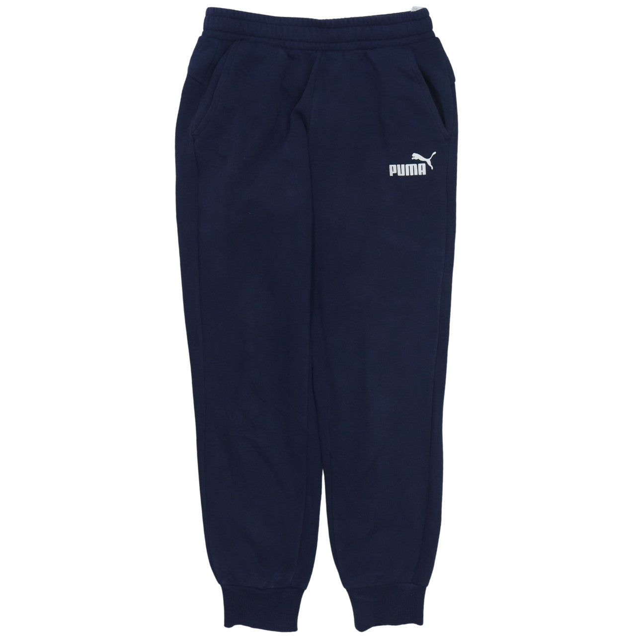 Mens UK Size S PUMA Regular Fit Jogger Blue Trousers
