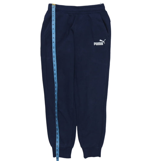 Mens UK Size S PUMA Regular Fit Jogger Blue Trousers