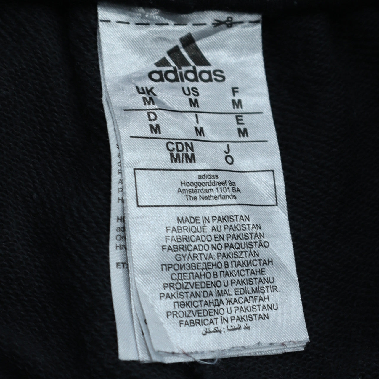 Mens UK Size M adidas Regular Fit Jogger Black Trousers