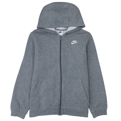 Boys UK Size L Nike Grey Full Zip Hoodie