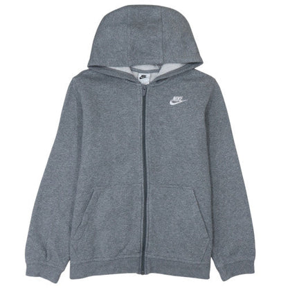 Boys UK Size L Nike Grey Full Zip Hoodie
